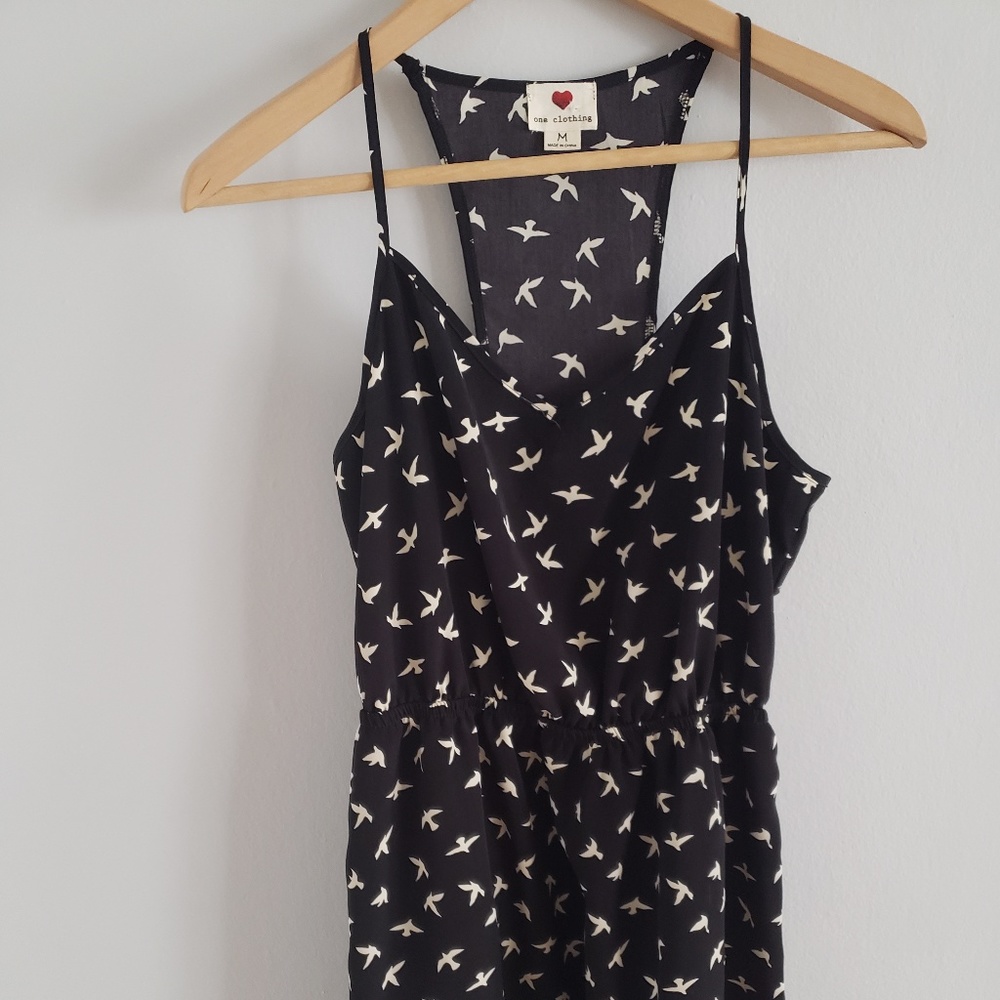 Black bird sun dress